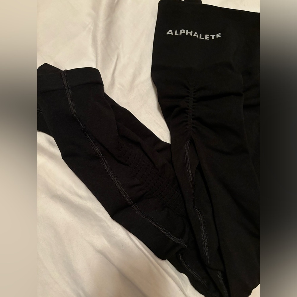 Black Alphalete Amplify Contour Leggings *will add more photos later*